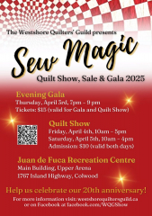 Westshore Quilters' Guild Sew Magic Quilt Show, Sale and Gala
