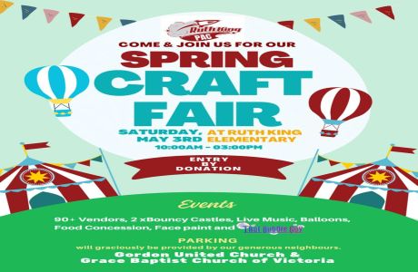 Ruth King Elementary Spring Outdoor Craft Fair 2025, Victoria, British Columbia, Canada