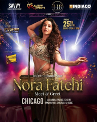 Nora Fatehi Live Meet & Greet at Alhambra Palace! – Bollywood’s biggest sensation is coming to Chicago