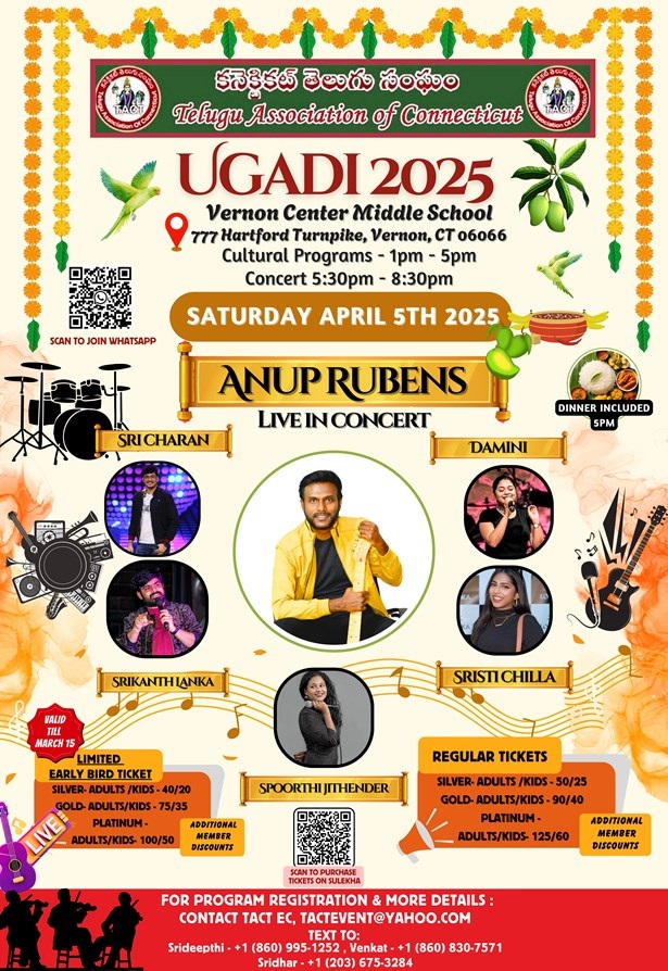 Ugadi 2025 In Connecticut, Vernon Rockville, Connecticut, United States