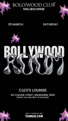 Bollywood Club - BOLLYWOOD ROOM at Cleo's Lounge, Melbourne