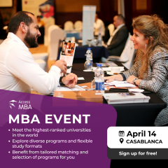 Join us for an Exclusive One-to-One MBA Event in Casablanca in April!