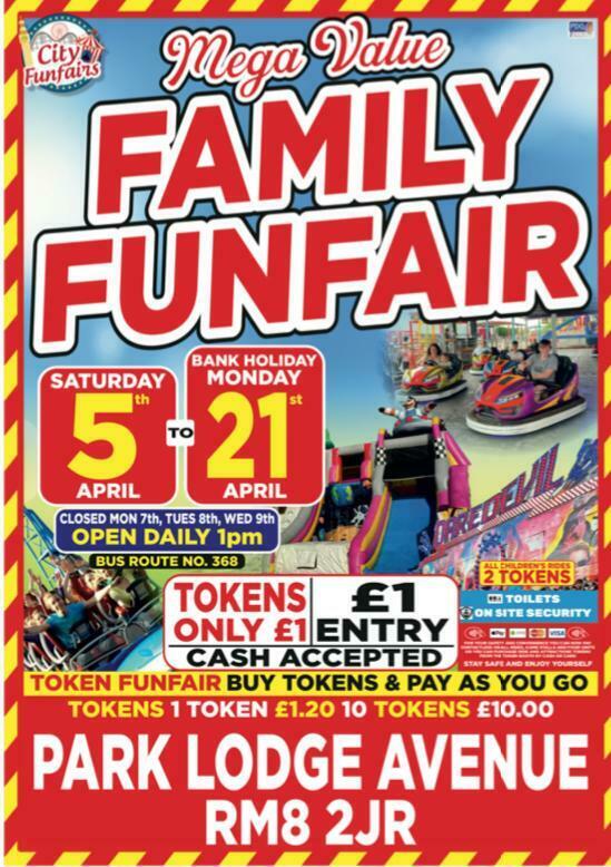Mayesbrook Park | Mega value family funfair | Park Lodge Avenue | Barking, Dagenham, England, United Kingdom
