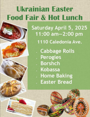 Ukrainian Easter Food Fair and Hot Lunch