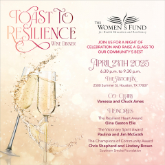 The Women's Fund 10th Annual Wine Dinner: Toast to Resilience