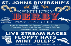 St Johns Rivership: Kentucky Derby Celebration on the Barbara-Lee