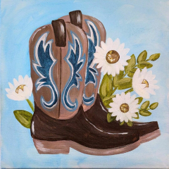 Artvana Mother's Day Spring Paint and Sip at McMillin Farm and Brewhouse Puyallup May 2025