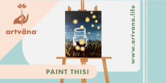 Artvana Paint and Sip class at Bertoglios Pizza in Yelm June 2025