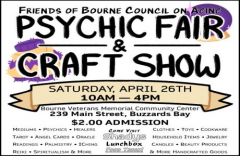 Psychic Fair and Craft Show @ 239 Main Street, Buzzards Bay - Saturday, April 26th