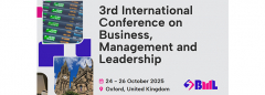 3rd International Conference on Business, Management and Leadership (ICBML)