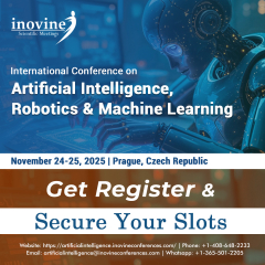 International Conference on Artificial Intelligence, Robotics & Machine Learning