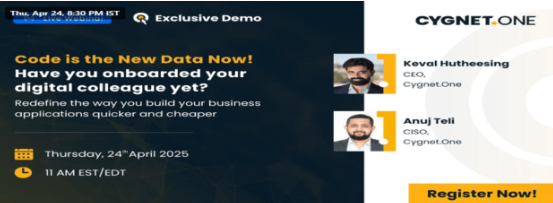 Code is the new data now! Have you onboarded your digital colleague yet ?, Online Event