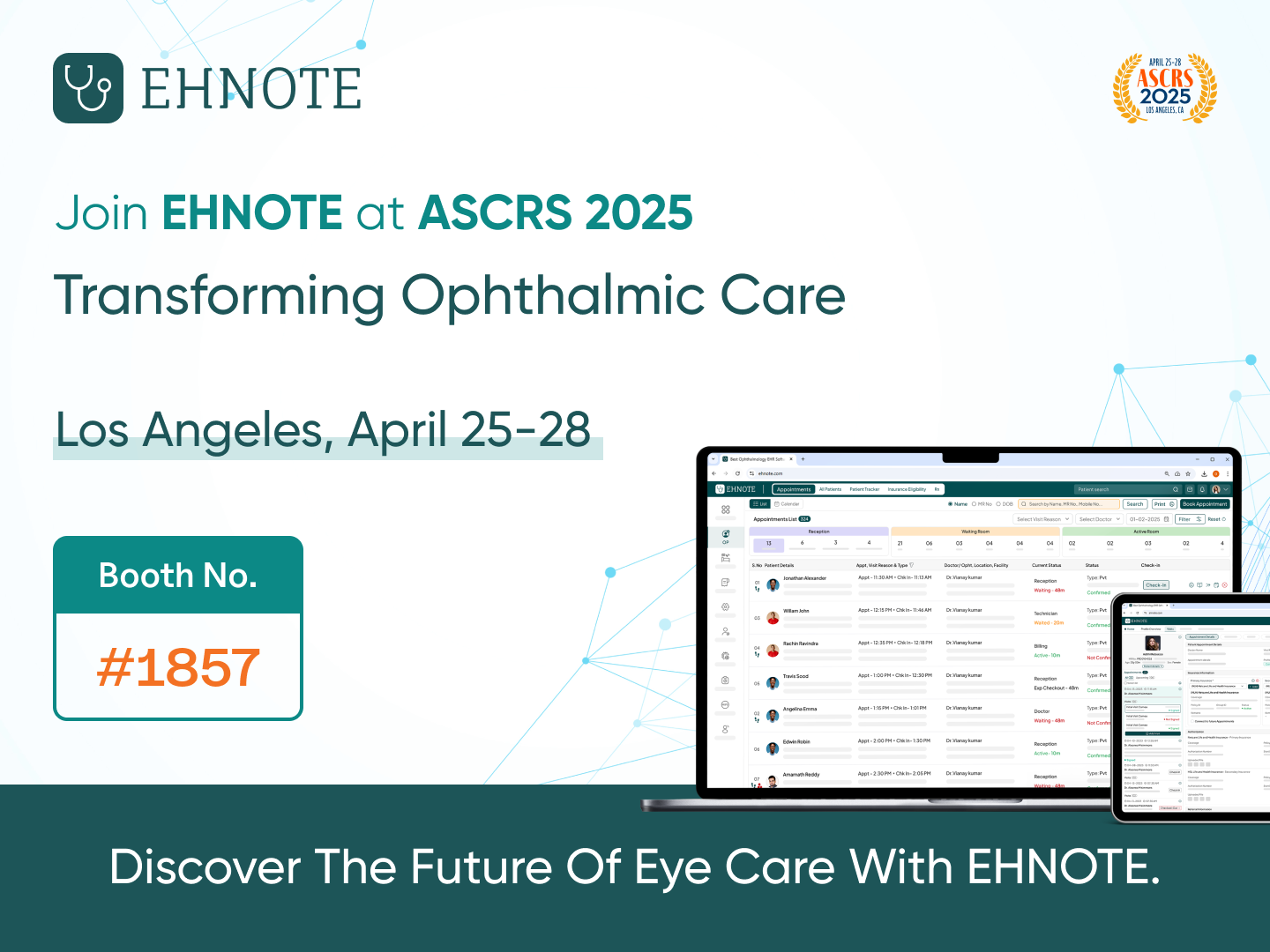 Ehnote at ASCRS Annual meet 2025, Los Angeles, California, United States