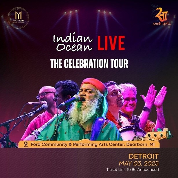 Indian Ocean Band Live in Detroit 2025, Dearborn, Maine, United States