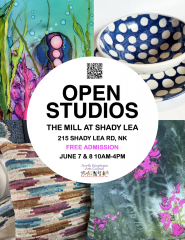 OPEN STUDIOS AT SHADY LEA MILL JUNE 7 and 8 10AM-4PM