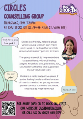 Circles Counselling Group Every Thursday 6pm - 7:30pm Just Drop In