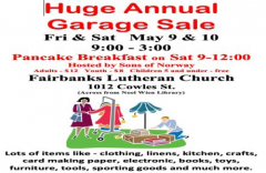 Fairbanks Lutheran Church Annual Garage Sale
