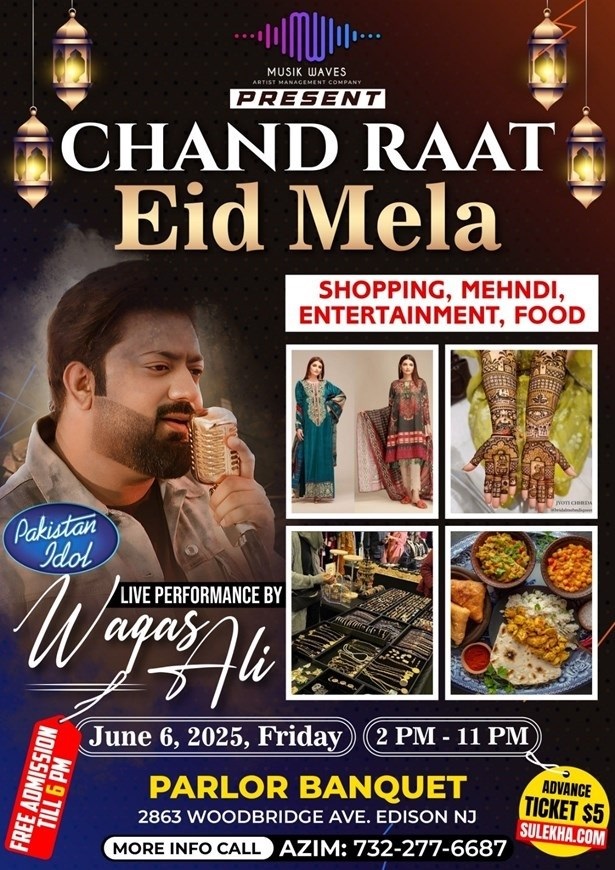 Chand Raat Eid Mela NJ 2025, Edison, New Jersey, United States