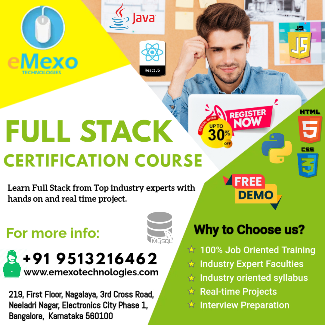 Full Stack Developer Training Institute in Electronic City Bangalore, Online Event