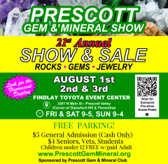 21st Annual Prescott Gem and Mineral Show 2025
