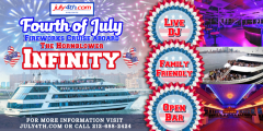 4th of July NYC Fireworks Party Cruise aboard the Infinity