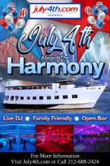 Fourth of July NYC Party Cruise aboard the Harmony Yacht