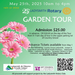 Rotary Club of Ladysmith 25th Annual Garden Tour