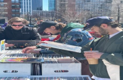 The Jersey City Record Riot! Outdoors on the Grove Street PATH Plaza, Saturday June 28th. LIVE DJs!