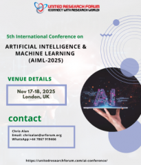 5th International Conference on Artificial Intelligence & Machine Learning (AIML-2025)