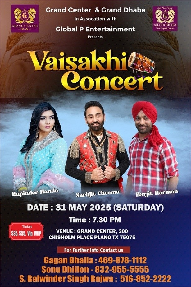 Vaisakhi Concert 2025, Plano, Texas, United States