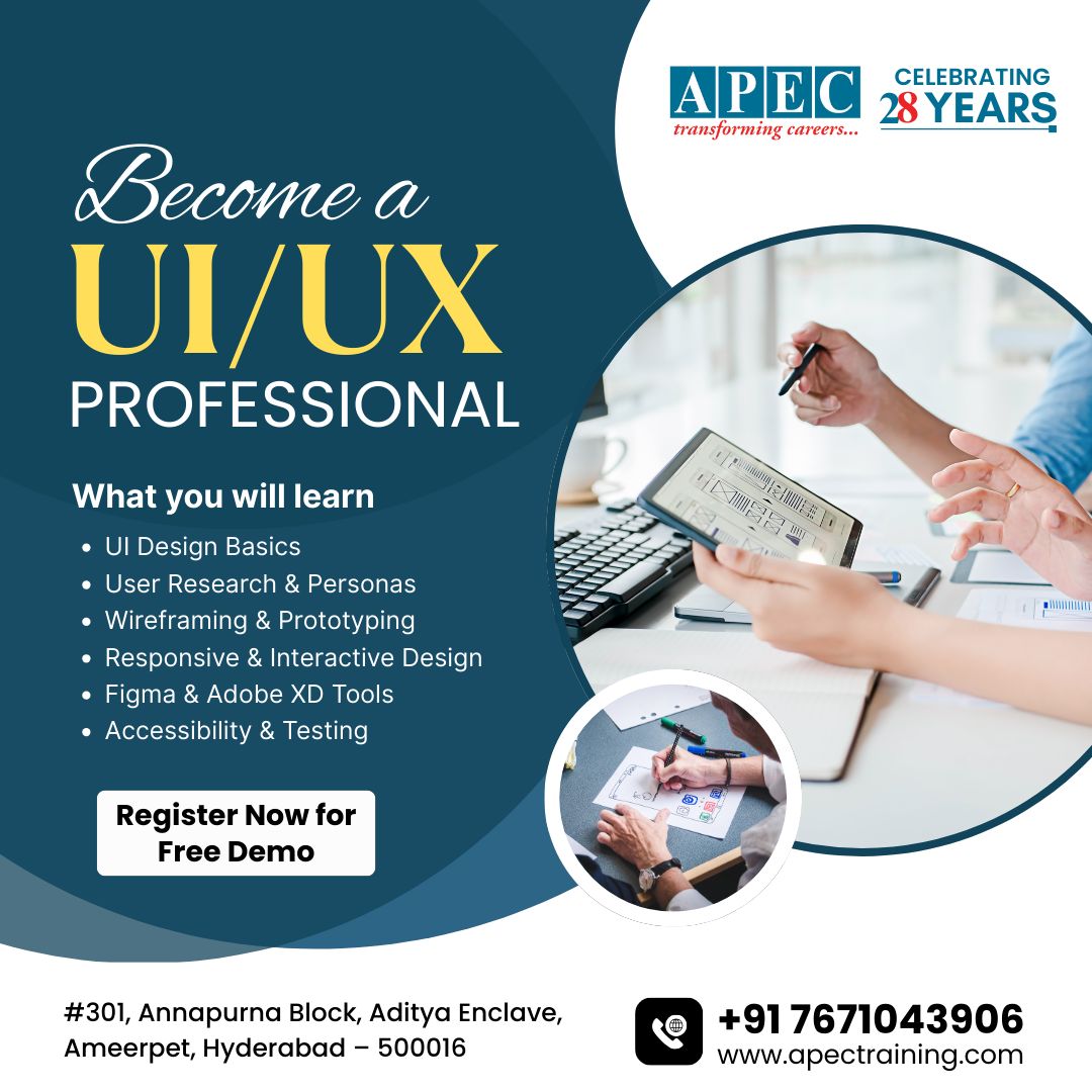 Best UI UX Training Institute In Hyderabad, Online Event