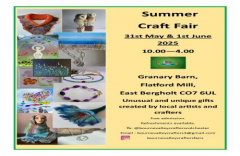 Bourne Valley Crafters Summer Fair @ The Granary Barn, Flatford Mill, East Bergholt CO7 6UL