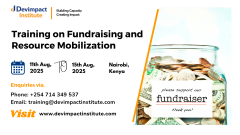 Training on Fundraising and Resource Mobilization