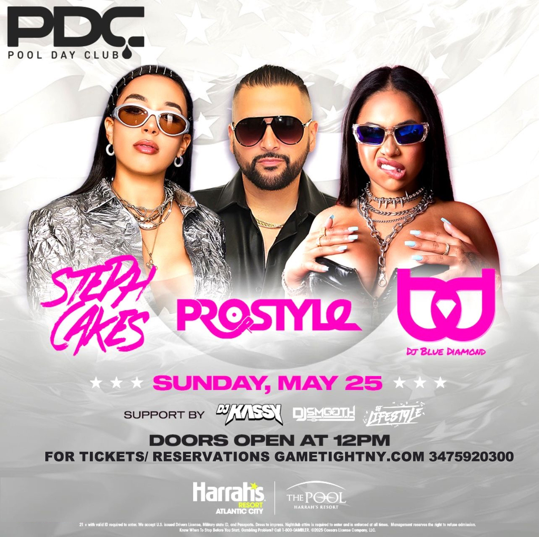 DJ PROSTYLE MEMORIAL DAY SUNDAY HARRAHS POOL DAY CLUB PARTY 2025, Atlantic City, New Jersey, United States