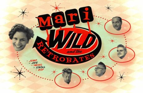 Live music at Leopold Square: Mari Wild and the Retrobates and Jeremy Sassoon, Sheffield, England, United Kingdom