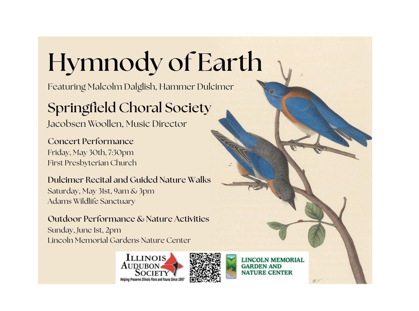 Springfield Choral Society presents Hymnody of Earth, Springfield, Illinois, United States