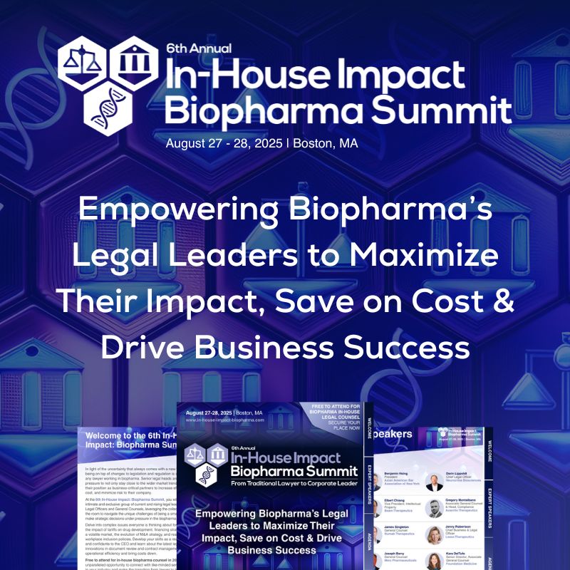 6th In-House Impact: Biopharma Summit 2025, Boston, Massachusetts, United States