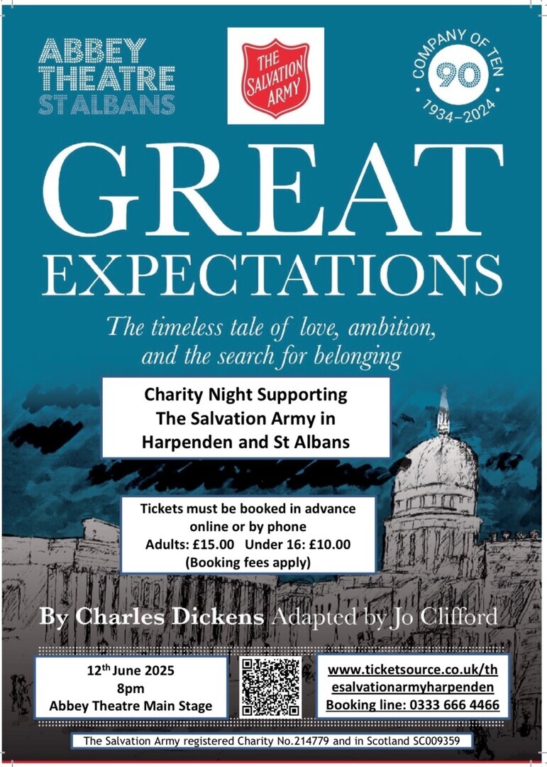Great Expectations, Abbey Theatre, St Albans in aid of The Salvation Army, Thursday 12th June 2025, St Albans, England, United Kingdom