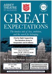 Great Expectations, Abbey Theatre, St Albans in aid of The Salvation Army, Thursday 12th June 2025
