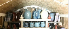 Wood fired pottery kiln opening at Bolick and Traditions Pottery near Blowing Rock, NC