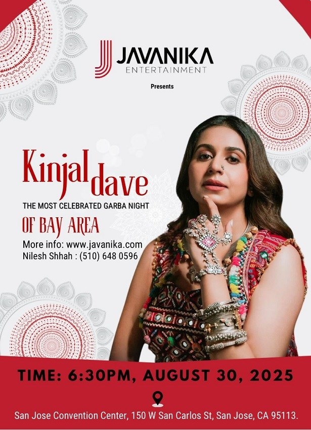 Kinjal Dave The Most Celebrated Garba Night, San Jose, California, United States