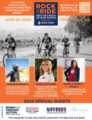 Rock the Ride - benefit bike ride and walk in support of gun violence prevention.