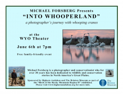 Michael Forsberg presents "Into Whooperland: A Photographer's Journey with Whooping Cranes"