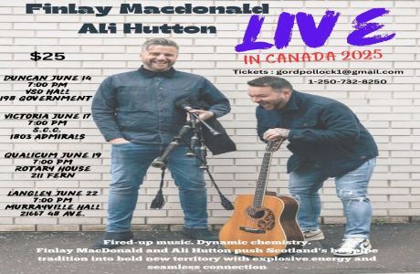 Finlay MacDonald and Ali Hutton , Scottish Folk Duo, Victoria, British Columbia, Canada