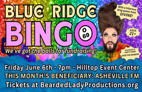 Blue Ridge Bingo "Over the Rainbow" Bingo Party Fundraiser for Asheville FM, Asheville, North Carolina, United States