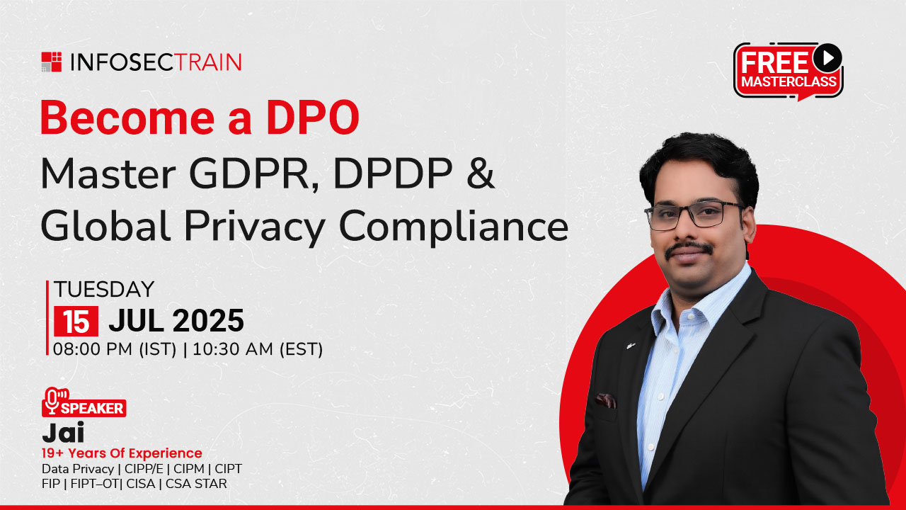 Free Masterclass Become a DPO: Master GDPR, DPDP & Global Privacy Compliance, Online Event