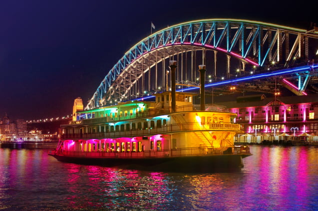 Vivid Sydney Cruise, Sydney, New South Wales, Australia
