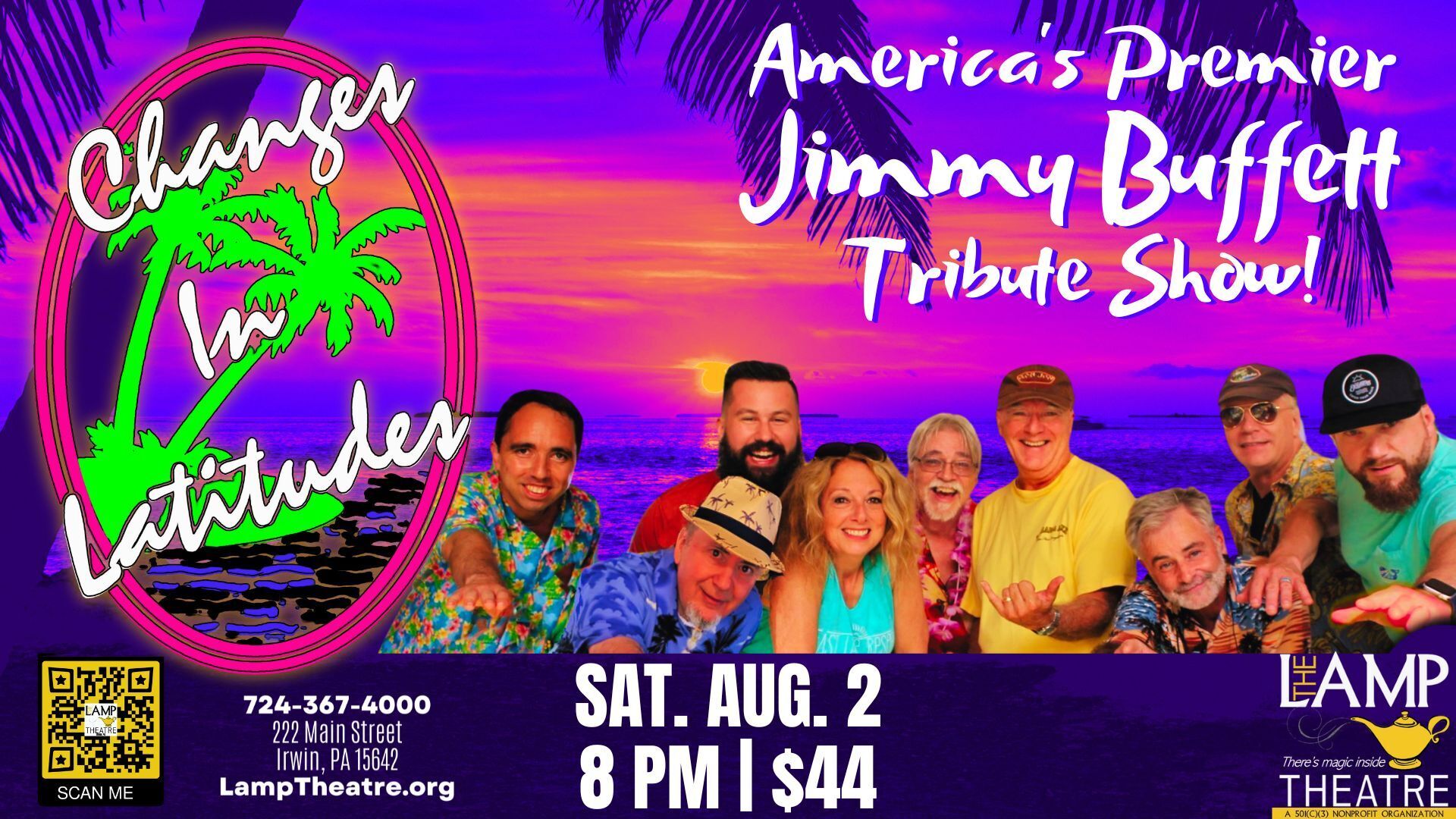 Changes in Latitudes-America's Premier Jimmy Buffett Tribute Show at The Lamp Theatre, Irwin!, Irwin, Pennsylvania, United States