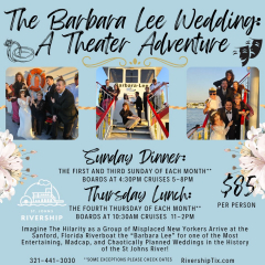 Theater on the River - Immersive Comedy - The Barbara Lee Wedding Dining Cruise