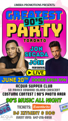 Greatest 90's Party with Jon Secada and Joee